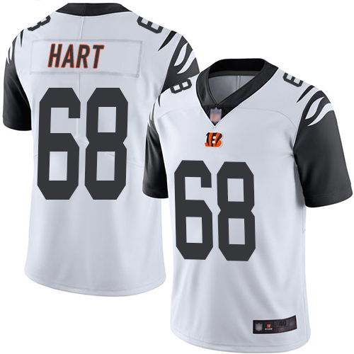 Cincinnati Bengals Limited White Men Bobby Hart Jersey NFL Footballl #68 Rush Vapor Untouchable->cincinnati bengals->NFL Jersey